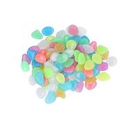 Haofy Piedras Luminosas, Guijarros Fluorescentes de Colores que Emiten un Brillo Vibrante Después de la Exposición a la Luz, Tamaños de 0,5 a 1,5 Pulgadas, Ideales para Caminos de Jardín, Paisajismo