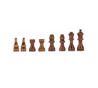 Haofy Piezas de Ajedrez de Madera Hechas a Mano para Adultos y Niños, Juego de 32 Piezas con Rey de 2,17 Pulgadas, Duraderas y Portátiles para Estrategias Domésticas