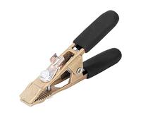 Haofy Pinza de Trabajo de Conexión a Tierra de Latón 260A, Alicates de Soldadura Eléctrica para Soldadura con Protección de Gas, por de Argón (cubierta negra)