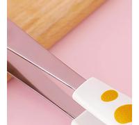 Haofy Pinzas para Refrigerios, Pinzas para Alimentos con Forma de Pata de Gato Lindas de Acero Inoxidable para Cocinar Bagels, Minipinzas para Barbacoa para Accesorios de Cocina (M)