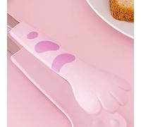 Haofy Pinzas para Refrigerios, Pinzas para Alimentos con Forma de Pata de Gato Lindas de Acero Inoxidable para Cocinar Bagels, Minipinzas para Barbacoa para Accesorios de Cocina (talla pequeña)