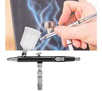 Haofy Pistola de Aerógrafo para Pintura Mini Juego Versátil para Herramienta de Pulverización de Bricolaje 20 CC/40 CC, Modo de Interruptor de Doble Acción con Boquilla de 0,3 Mm para Pintura en