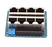 Haofy Placa de Conexión GPIO, Módulo de Conexión de 8 Puertos RJ45 PCB Flexible de Alto Rendimiento para 1B+ para 3B+ para 4B para 3B