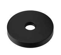 Haofy Placa de Escudo de Brazo de Cabezal de Ducha de Repuesto, Placa de Escudo de Brida de Brazo de Ducha Grande para Tubería G1/2in Home(Negro)