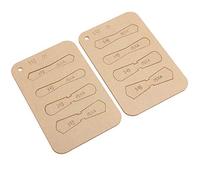 Haofy Plantilla Acrílica Duradera Hecha a Mano, Herramientas de Plantilla Artesanal, Juego de 10 Plantillas de Cuero para Dibujar Líneas, Perfectas para Artesanía en Cuero