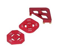 Haofy Plantilla de Esquina Conjunto de Plantillas de Enrutador Versátil para Carpintería, para Elaboración de Bordes de Sillas, Aleación de Aluminio