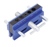 Haofy Plantilla para Pasadores con Casquillo de Taladro Guía de Perforación Versátil Juego de Plantillas para Orificios Rectos 2 Opciones de Guías de Broca Adecuado para Taladros de 1/4", 3/8",