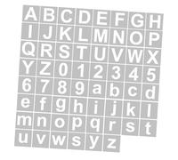 Haofy Plantillas de Alfabeto, Plantillas para Manualidades Reutilizables y Lavables, 62 Uds., PET Respetuoso con el Medio Ambiente para Pintura Decorativa, 5 Pulgadas (62 piezas y 5 pulgadas)