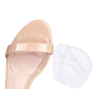 Haofy Plantillas de gel para antepié con cojín de bola para tacones altos, plantillas de gel antideslizantes para antepié almohadillas elásticas de silicona suave para talón alto 1 par de almohadillas