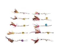 Haofy Pluma de Repuesto para Varita de Enigma para Gatos, Lindo Insecto Volador, Divertido Gancho de Campana para la Mayoría de los Entusiastas de Las Varitas de Enigma para Gatos, 10 Piezas de