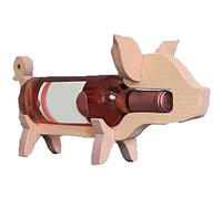 Haofy Portabotellas de Vino Hecho a Mano de Resina para Perro, Elegante Estante de Exhibición con Forma de Animal para Encimera de Bar en el Hogar, Escaparate Confiable de 15,4 X 6,3 X 3,2 Pulgadas