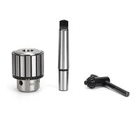 Haofy Portabrocas con Llave B22 de Alta Resistencia Al Desgaste, 5-20 Mm, Acero 40 + de MTA3-B22 para una Fuerte Fuerza de Agarre, para Entusiastas del Bricolaje