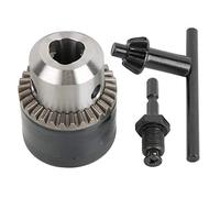 Haofy Portabrocas de 1/2-20UNF con Adaptador de Cabeza Hexagonal, Kit de Adaptador de Portabrocas Tipo Llave para Trabajos de Precisión de 3,0 a 16 Mm, Rodamiento Antiempuje para Metalurgia