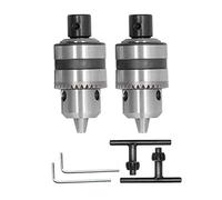Haofy Portabrocas de Aleación de Aluminio de 3 Garras de Alta Resistencia para una Fuerte Resistencia Al Impacto, Herramienta Convertidora de 1/2 Pulgada para Llave de Impacto Eléctrica, Juego de 2