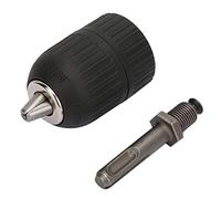 Haofy Portabrocas Negro sin Llave con Adaptador SDS, Rango de Sujeción de 2,0-13 Mm para Bloquear de Forma Segura Brocas, Conversión de Martillo Eléctrico