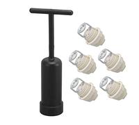 Haofy Portalámparas Cerámica G9 con Anillo M10 Soporte para Hogar Dormitorio Alta Resistencia Temperatura Adecuado Reemplazo Fácil Instalación Apto para Bombillas Estándar M10