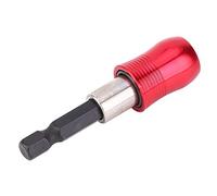 Haofy Portapuntas de Destornillador Magnético de 60 Mm para Taladro Eléctrico, Barra de Extensión Rápida para Puntas de Destornillador, Acero Al Cromo Vanadio, Rojo [vástago Hexagonal de 1/4 de