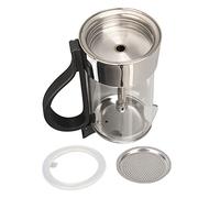 Haofy Pot Moka Italiana Clásica con un Top de Cristal, Seguro para la Estufa de Inducción, para los Amantes del café