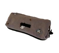 Haofy Precioso Estuche para Lápices con Diseño de Gato Bordado, Gran Capacidad para Estudiantes, Material de Algodón (Grey)