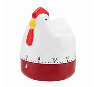 Haofy Precioso Temporizador de Cocina para Gallina Reloj Despertador Mecánico de Cocina Temporizador de 60 Minutos sin Campana para Hornear Asar Pasta Preparar café para Encimera para