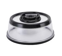 Haofy Presione Tipo de Aspiración Vacuum Airta Tapa de Alimentos Reutilizable Cubierta de Placa de Plástico una Prensa para la Frescura de (M 25x25x10.5cm / 9.8x9.8x4.1in)