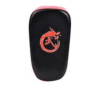 Haofy Protector Curvo para Patadas con Espuma de Alta Densidad para Entrenamiento de Boxeo y Taekwondo en Casa o Gimnasio, Negro y Rojo, 13,78x7,48x3,15 Pulgadas
