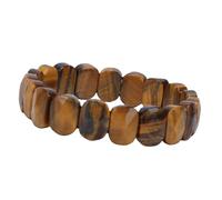 Haofy Pulsera de Cuentas de Cristal, Piedras Preciosas Naturales, Joyería Hecha a Mano con Cordón Elástico para un Ajuste Flexible, Adecuada para Cumpleaños, Aniversarios, Bodas, Uso Diario, Eventos