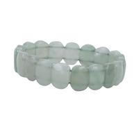 Haofy Pulsera de Cuentas de Cristal, Piedras Preciosas Naturales, Joyería Hecha a Mano con Cordón Elástico para un Ajuste Flexible, Adecuada para Cumpleaños, Aniversarios, Bodas, Uso Diario, Eventos