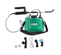 Haofy Pulverizador de Jardín Eléctrico, Portátil 5L 2000mAh con Batería Automático con 4 Boquillas Pulverizador de Malezas Eléctrico para Lavado de Autos Jardín (GREEN)