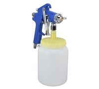 Haofy Pulverizador de Pintura Neumático con Alimentación por Sifón con Vaso de 1000 Ml y Boquilla de 3 Mm - Pistola Pulverizadora de Aire de Acero Inoxidable para Reacabado de Automóviles, Detalles