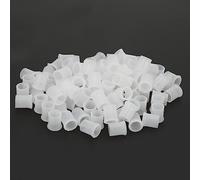 Haofy Puntas de Pipa de Cigarrillos Desechables, Boquilla de Goma Suave Para Pipa de Tabaco, 100 Uds. Para Usuarios de Dentaduras Postizas, Negro/blanco (Blanco S)