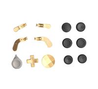 Haofy Reemplazo de Paletas de Joystick de Metal para 2, Kit de Botones Duraderos y Precisos para una Mejor Experiencia de Juego para el Controlador One 2 (GOLD)