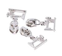 Haofy Reemplazo de Tirantes con Cremallera, 10 Pcs Tirador de la Cremallera Máquina de Coser Tirar de la Cremallera de Metal para Abrigos de Coser, Cremalleras de Aleación de Zinc (Color de níquel