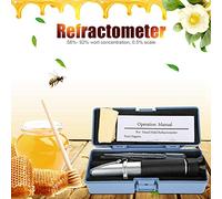 Haofy Refractómetro de Prueba de Azúcar del Vino Gravedad Específica Gravedad 58-92% Test de Cerveza Soft Ocular Diseño Compacto