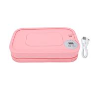 Haofy Regalos para Baby Shower, Calentador de Toallitas para Bebés, Calentamiento Rápido, 3 Niveles de Ajuste de Temperatura para Proteger la Piel Tierna Durante la Alimentación Al (PINK)
