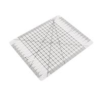 Haofy Regla de Acolchado Acrílico Transparente, Regla de Corte de Línea de Cuadrícula de Precisión para Manualidades de Costura, Tamaño Portátil de 10,0x8,1 Pulgadas para Quilters