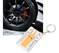 Haofy Regla de Medición de Calibre de Profundidad de Neumáticos de Plástico Portátil para Entusiastas de los Automóviles para Inspecciones de Neumáticos Rápidas y Sencillas