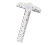 Haofy Regla T con Escala CM en Pulgadas, Acrílico Transparente, Regla de Dibujo de 12 Pulgadas para Arte, Marcos, Manualidades, Proyectos Escolares, Uso en Oficina