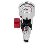 Haofy Regulador de Presión de Pintura de Acero Inoxidable Válvula de Control de Aire G1 4 Calibre Preciso de 0 a 140 PSI Monitoreo de Entrada Estable para Pintura en Aerosol Profesional Inflado de