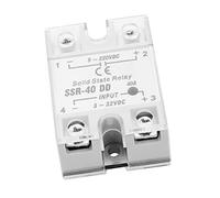 Haofy Relé de Estado Sólido de Alta Velocidad 40A, Antivibración para Procesos de Automatización Industrial, Ideal para Controlador de Temperatura, Apto para Equipos Petroquímicos, 5-220 VCC