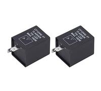 Haofy Relé Intermitente LED de 2 Pines de para Luz de Señal de Giro de Automóvil DC12V, Intermitente de Prevención Estroboscópica para Electrónica Automotriz