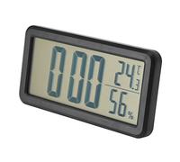 Haofy Reloj Despertador Digital para Dormitorio, Mini Relojes Electrónicos LCD Portátiles con Sensor de Temperatura Y Humedad, Reloj Despertador Montado en la Pared o de Pie Alimentado por Batería
