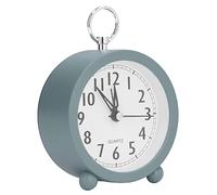 Haofy Reloj Despertador para Dormitorio Reloj de Mesa de Estilo Mediterráneo de Escritorio Analógico Silencioso Que No Hace Tictac Alarma Fuerte Funciona con Pilas AA Números