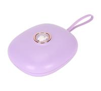 Haofy Reloj Despertador Vibratorio Vibración de 3 Niveles 3AA Pantalla Digital LED Portátil con Batería Alarma Dual con Repetición Despertador Silencioso para Personas Que Duermen Mucho (Purple)