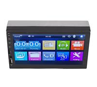 Haofy Reproductor MP5 Estéreo para Automóvil de 7 Pulgadas con Navegación GPS con Pantalla Táctil y Cámara de Respaldo para Llamadas con Manos Libres, Multifuncional para Uso Universal en Automóvil
