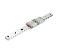 Haofy Riel de Guía Lineal Deslizador de Ampliación en Miniatura de Acero Inoxidable de Alta Rigidez para Transporte MGW12C-300-2R