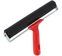 Haofy Rodillo de Goma Brayer, Herramienta de Entintado Suave para Grabado y Pintura, Suministros de Arte, para Adultos y Niños, Rojo Negro (Gom plástico 3)