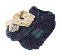 Haofy Ropa de Invierno para Perros, Material Grueso, Traje Cálido y para Perros con Bufanda, Ideal para Razas Pequeñas y Gatos (S)