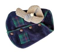 Haofy Ropa de Invierno para Perros, Material Grueso, Traje Cálido y para Perros con Bufanda, Ideal para Razas Pequeñas y Gatos (L)