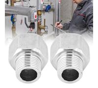 Haofy Rosca Macho G1/2 Rosca Hembra G3/4 Conector de Tubo Reductor Sello Hermético Gas Agua 2 Uds